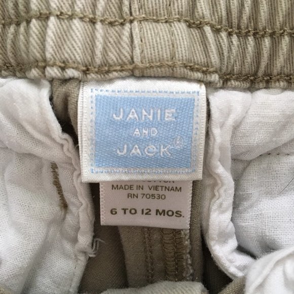 Janie & Jack Khaki Pants, 6-12m - Picture 3 of 6